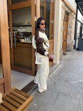 Load image into Gallery viewer, Fashionable Chic Knit-and-leather Patchwork Jacket