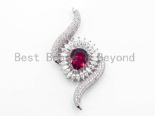 Load image into Gallery viewer, CZ Micro Pave Teardrop Stone Pendant, sku#L152