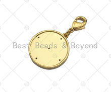 Load image into Gallery viewer, Enamel Colorful Round Ring CZ Five Star On Round Coin Pendant,CZ Micro Pave Enamel Pendant,Enamel Pendant,Enamel Jewelry,20x22mm,Sku#L474