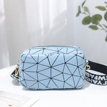 Load image into Gallery viewer, Geometric Print Camera Bag with Letter Strap