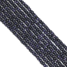 Load image into Gallery viewer, 5x8mm Rondelle Smooth Blue Goldstone Beads, Sku#U1966