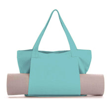 Load image into Gallery viewer, Women's Large Canvas Yoga Tote Bag – Shoulder &amp; Handheld Organizer | Multiple Colors