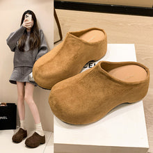 Load image into Gallery viewer, Women's Suede Platform Slippers - Height Boosting Comfort Shoes
