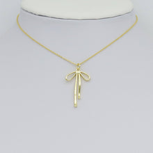 Load image into Gallery viewer, Gold Bowknot Shape Charm Pendant, Sku#LK1052