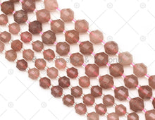 Load image into Gallery viewer, Strawberry Quartz Double Point Beads, Sku#U1306