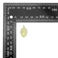 Load image into Gallery viewer, Clear CZ Gold Virgin Mary On Oval Shape Charm Pendant, Sku#LK1112