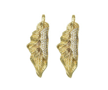 Load image into Gallery viewer, CZ Leaf Shape Charm, Sku#LX35c