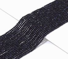Load image into Gallery viewer, Blue Goldstone Round Faceted Beads, 2mm/3mm/4mm, Sku#U1481