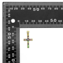 Load image into Gallery viewer, Abalone Pink White Mother of pearl Cross Charm, Sku#LX391/wl23