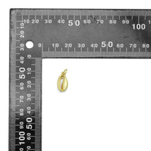 Load image into Gallery viewer, Gold Cowrie Shell Shape Charm Pendant, Sku#LD696