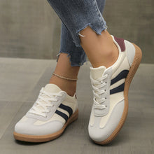 Load image into Gallery viewer, Women's Retro Color-Block Sneakers - German Training Style Low-Top Casual Shoes