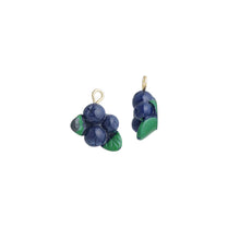 Load image into Gallery viewer, Cute Enamel  Blueberry Charm Pendant, fruit charm, Sku#LK1244