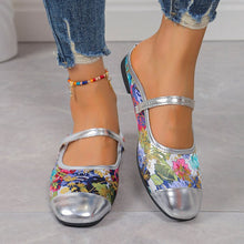 Load image into Gallery viewer, Women's Floral Slide Sandals - Stylish Summer Footwear with Buckle Detail