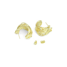 Load image into Gallery viewer, Gold Multi Wire Lines Earrings, Sku#LD565