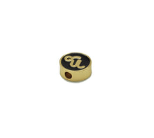 Load image into Gallery viewer, Gold Enamel Twelve Constellations Round Coin Spacer Beads, Sku#G434