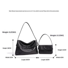 Load image into Gallery viewer, Women's Genuine Leather Tote Bag – Shoulder &amp; Crossbody Convertible Handbag