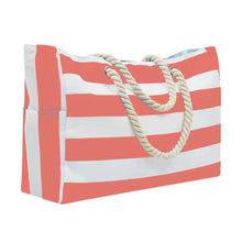 Load image into Gallery viewer, Embroidered Striped Beach Bag With Large Capacity