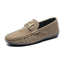 Load image into Gallery viewer, Men's British-Style Slip-On Casual Leather Shoes | Round Toe PU Leather Loafers