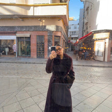 Load image into Gallery viewer, Womens Instagram-hit Wool Coat With A Chic Fur-trimmed Collar