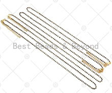 Load image into Gallery viewer, 18 Dainty Gold Black Chain Necklace, Layering Necklace,