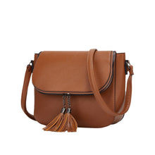Load image into Gallery viewer, European And American-style Fashionable Flip-top Saddle Bag With Tassels