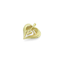 Load image into Gallery viewer, Teardrop CZ Gold layered Heart Charm Pendant,Sku#LX874