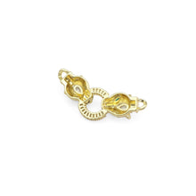 Load image into Gallery viewer, CZ Gold Leopard Head Connector for Necklace Bracelet Making, Sku#LD460