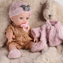 Load image into Gallery viewer, 12" Pink Baby Doll – PVC Dress-Up Play Doll (Ages 3+)
