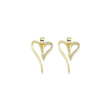Load image into Gallery viewer, Gold CZ Heart Sahpe Charm, Sku#LK886