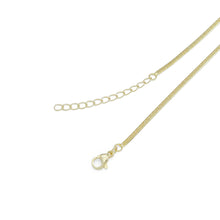 Load image into Gallery viewer, Dainty Gold thin snake Chain Necklace, thin herringbone chain, Sku#LD545c