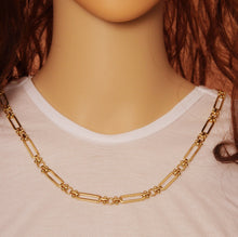 Load image into Gallery viewer, High Quality Long paperclip with dots bar connector Chain By