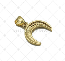 Load image into Gallery viewer, CZ Enamel Horn Charm, Sku#LD183