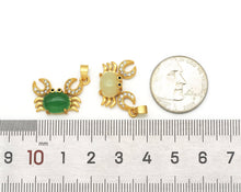 Load image into Gallery viewer, Jade Crab Charm, Sku#B138