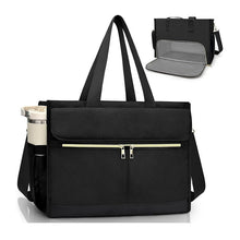 Load image into Gallery viewer, Women's Oxford Fabric Insulated Lunch Tote Bag – Large Capacity Crossbody