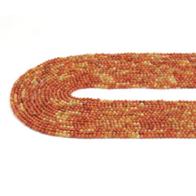 Load image into Gallery viewer, 2mm Genuine Orange Coral Round Faceded Beads, Sku#U1942