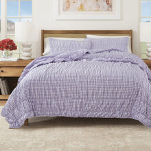 Load image into Gallery viewer, Gingham Printed Quilt Set - Gingham Collection