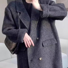 Load image into Gallery viewer, Double-faced Wool Coat Long Style Extended Length