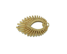Load image into Gallery viewer, CZ Gold Hollow Out Heart Charm, Sku#LK640