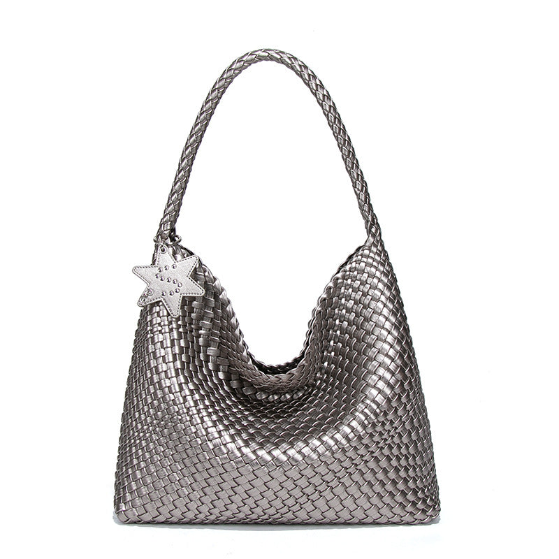 Handwoven Shoulder Bag - Women's Casual Tote Bag with Tassel Detail | Sarah Express
