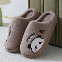 Load image into Gallery viewer, Panda Slippers for Women &amp; Men - Cute Cartoon Plush Indoor House Shoes with Thick Anti-Slip EVA Sole