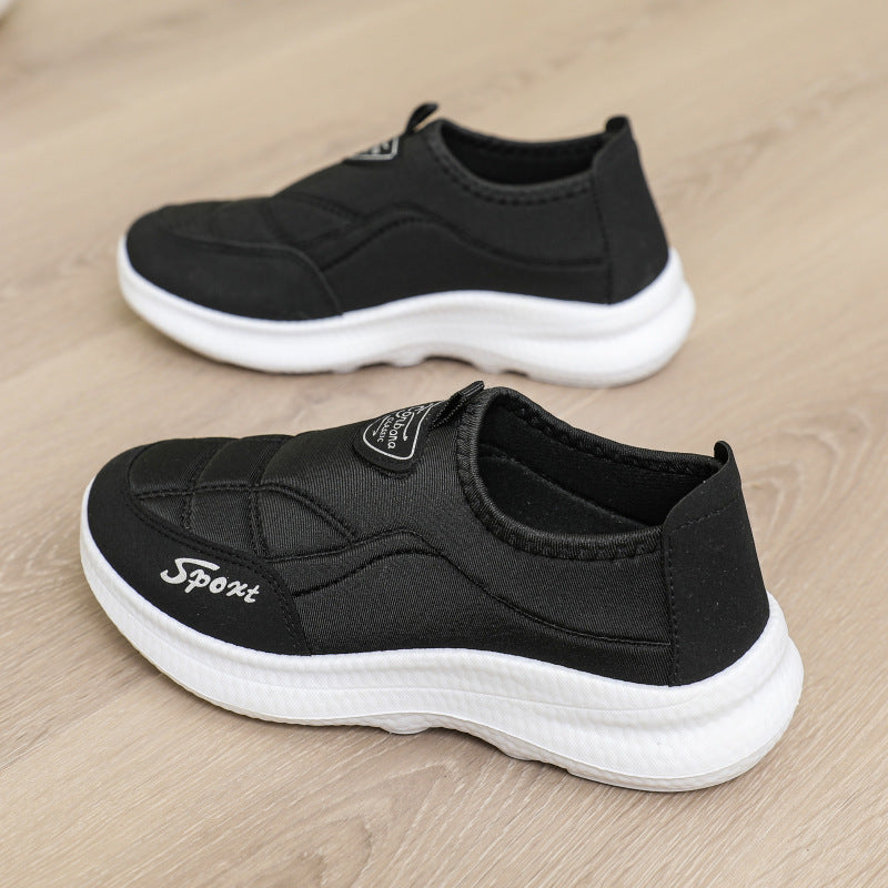 Slip-On Height-Enhancing Soft-Soled Non-Slip Lightweight Sports Shoes