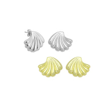 Load image into Gallery viewer, Gold Silver Shell Shape Stud Earrings, Sku#A470