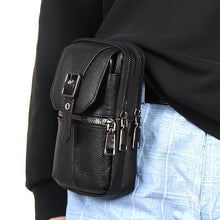Load image into Gallery viewer, Men’s Genuine Leather Waist Bag Wallet