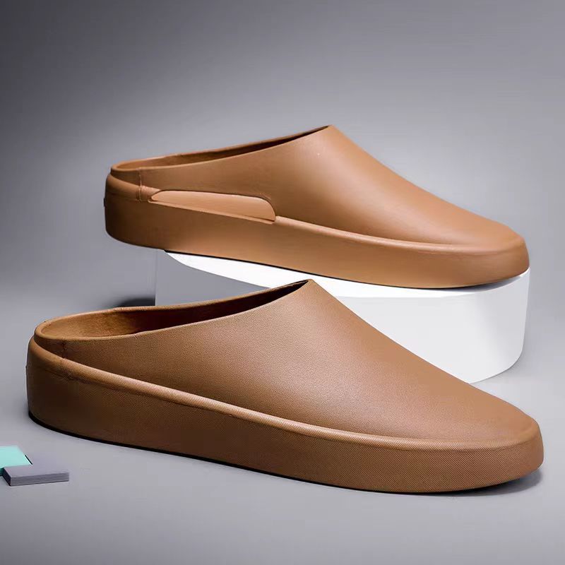 Men's Lightweight EVA Clogs - Breathable Non-Slip Summer Slippers with Hollowed-Out Design