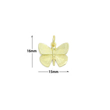 Load image into Gallery viewer, Gold Silver Cute Butterfly Shape Charm Pendant, Sku#A466