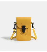 Load image into Gallery viewer, Minimalist Lock-Clasp Crossbody Mini Bag – PU Leather Unisex Shoulder Bag