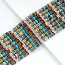 Load image into Gallery viewer, 2x6mm Mixed Stone Smooth Heishi Beads, Sku#U1859