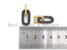 Load image into Gallery viewer, CZ Huggies Dangle Chunky Oval Earring, Sku#J252
