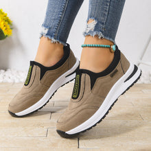 Load image into Gallery viewer, Women's Casual Plus-Size Slip-On Running Shoes | Suede Chunky Heel Sneakers