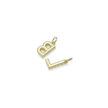 Load image into Gallery viewer, Gold Silver Pearl Initial Letter Charm, Personalized Charm, Sku#A262